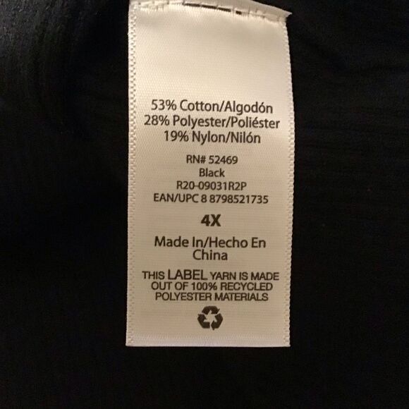 Sofia by Sofia Vergara Black Off Shoulder Pullover Sweater 4X - Picture 11 of 12